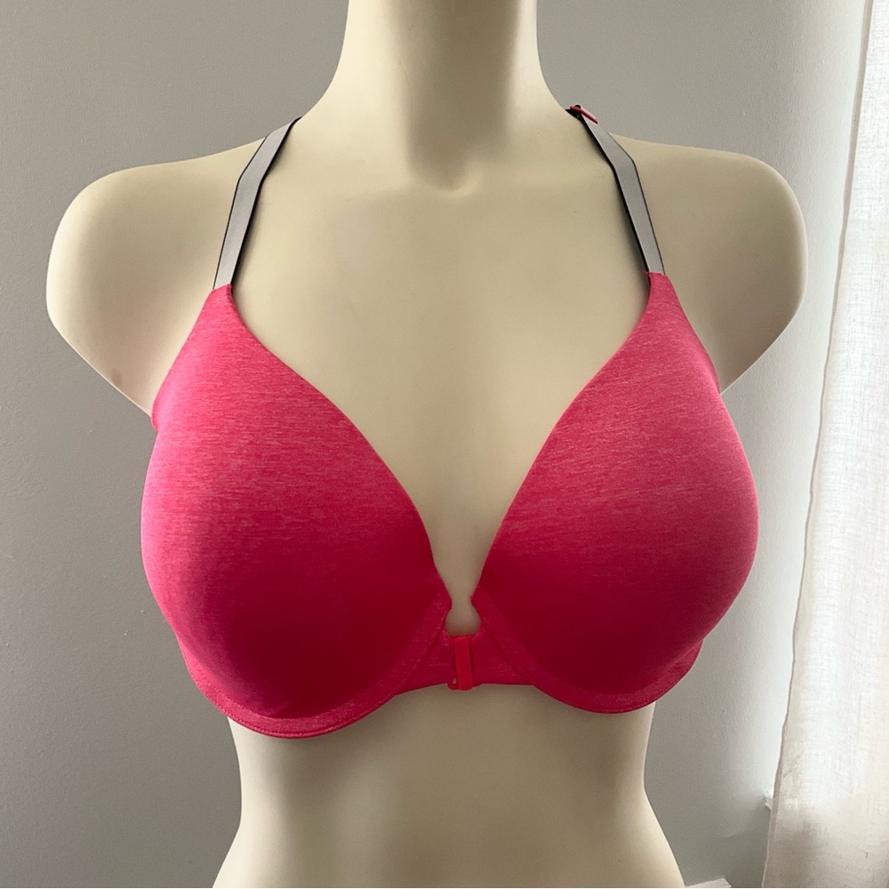 Victoria's Secret  Racerback Semi Demi Hot Pink 36DD Bra